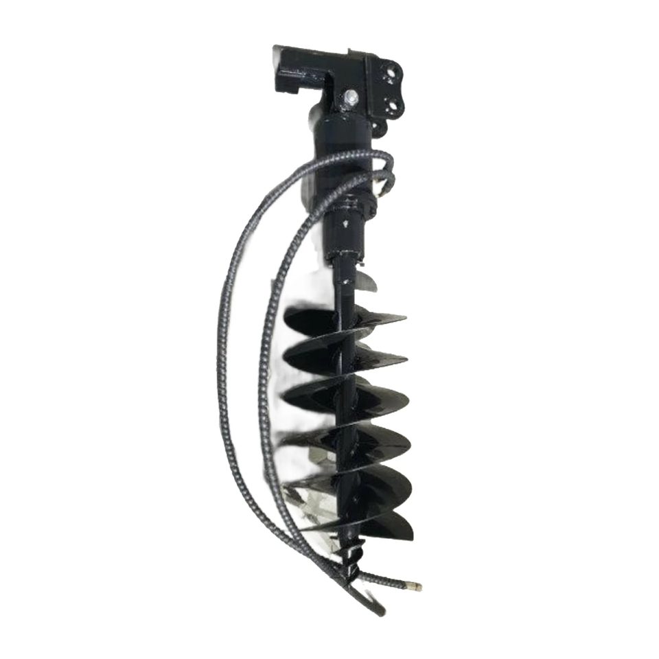 Mini excavator auger attachment rental with bit options