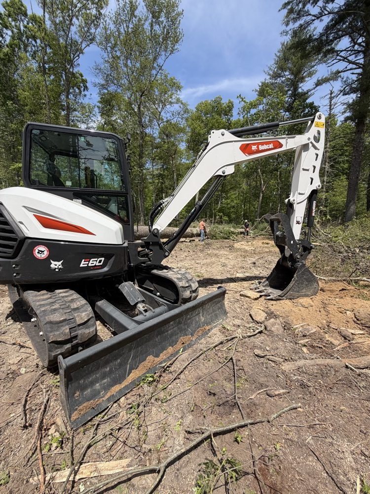 Bobcat E60 Excavator with operator for rent