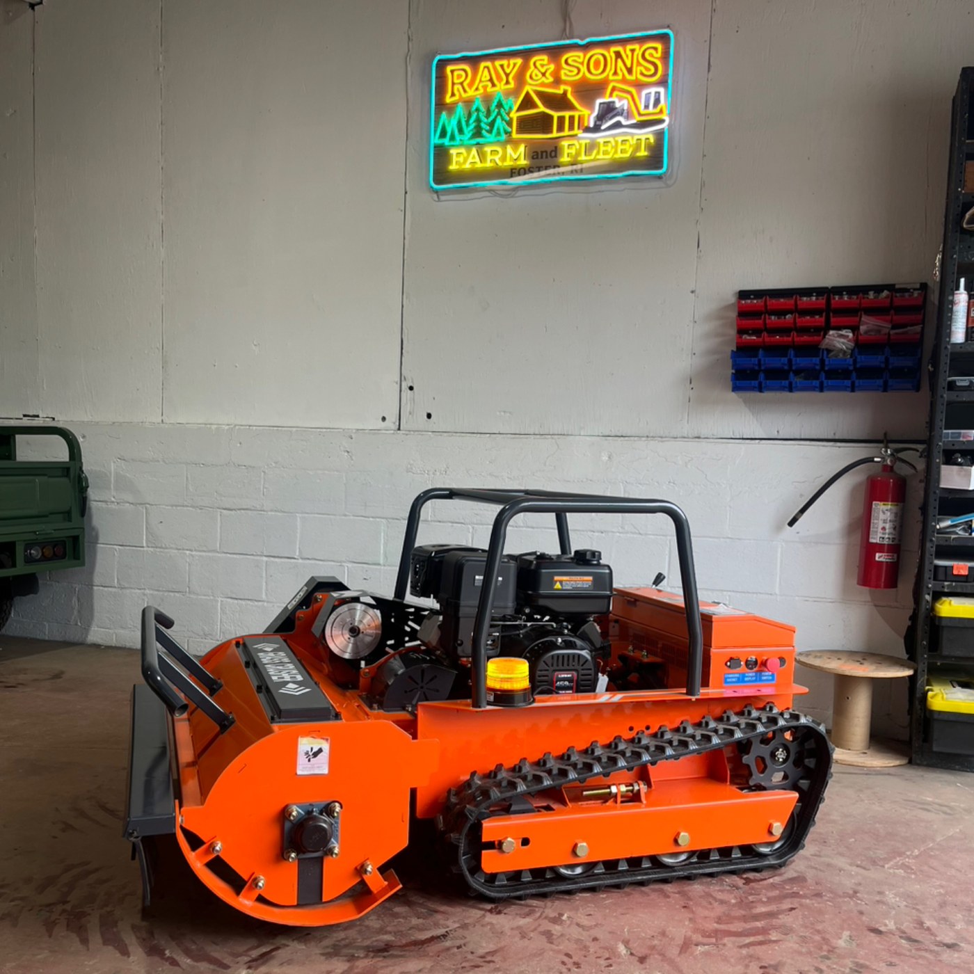 TPM RN1000 remote-control flail mower for rent